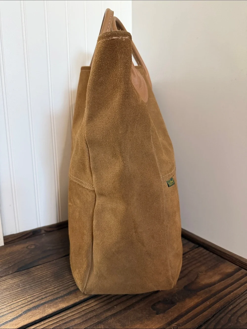 Vintage Rare 1980’s LL Bean Suede Tote - Picture 4 of 8